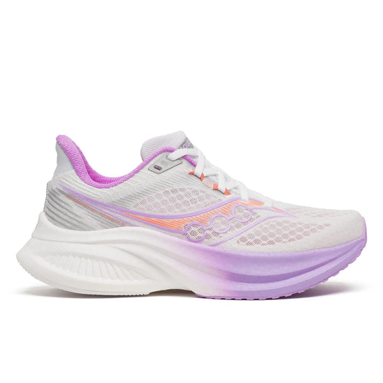 Women's Saucony Endorphin Speed 5 (Clearance) White Crocus - lateral side profile