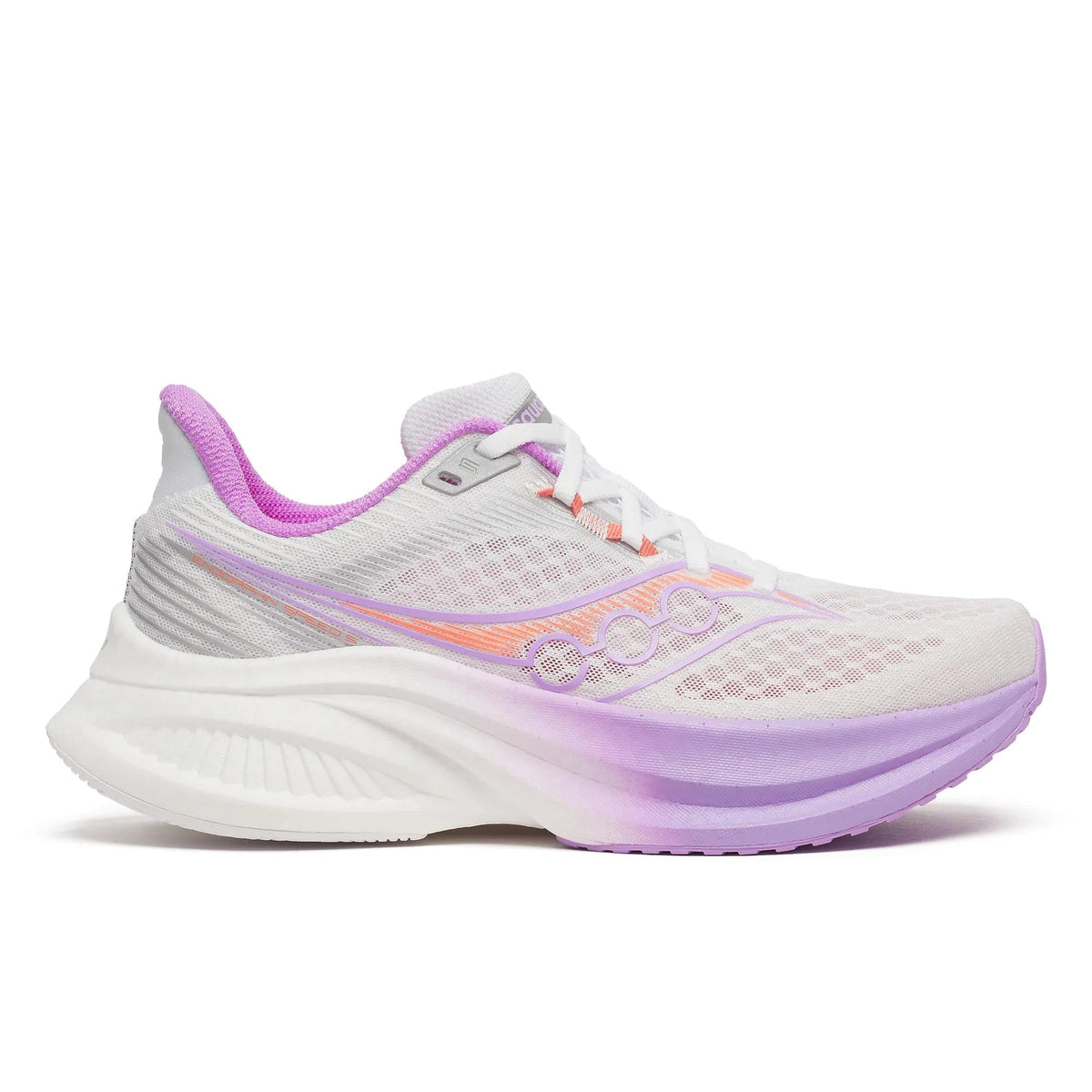 Women's Saucony Endorphin Speed 5 (Clearance) White Crocus - lateral side profile