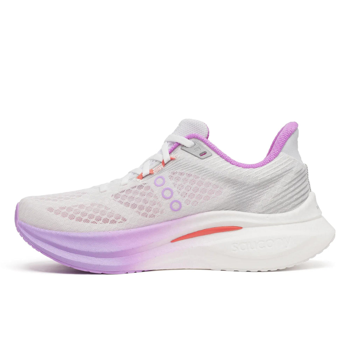 Women's Saucony Endorphin Speed 5 (Clearance) White Crocus - opposite side profile