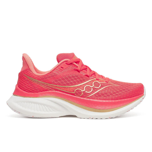 Women's Saucony Endorphin Speed 5 (Clearance) Coral Salmon - lateral side profile