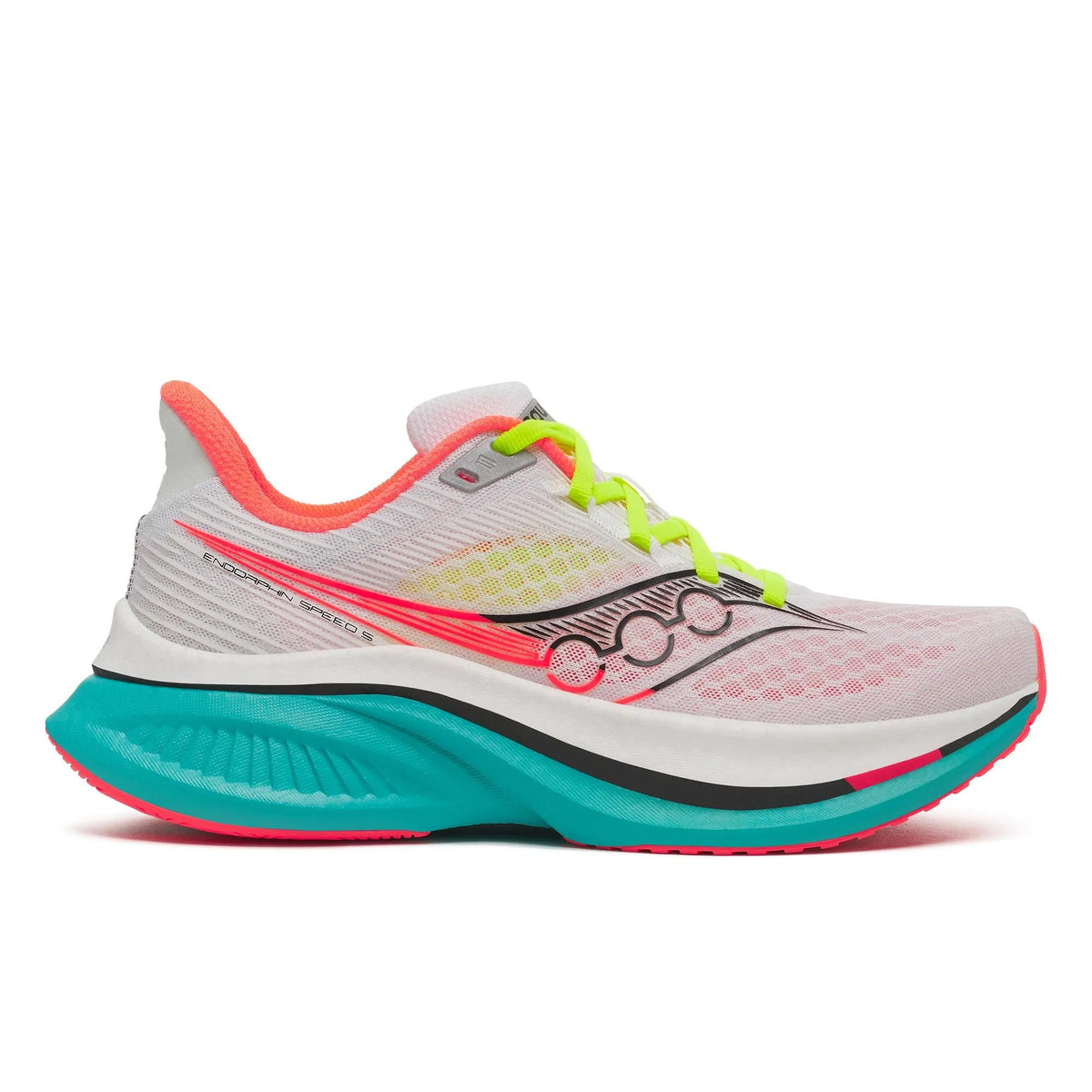 Women's Saucony Endorphin Speed 5 (Clearance) White Mutant - lateral side profile