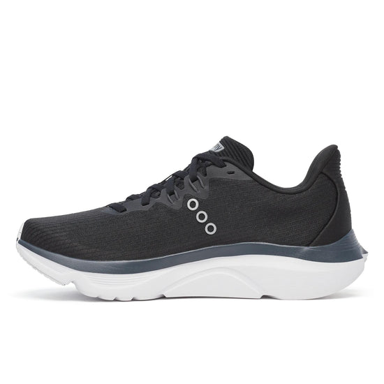 Women's Saucony Kinvara 16 Black White - opposite side profile