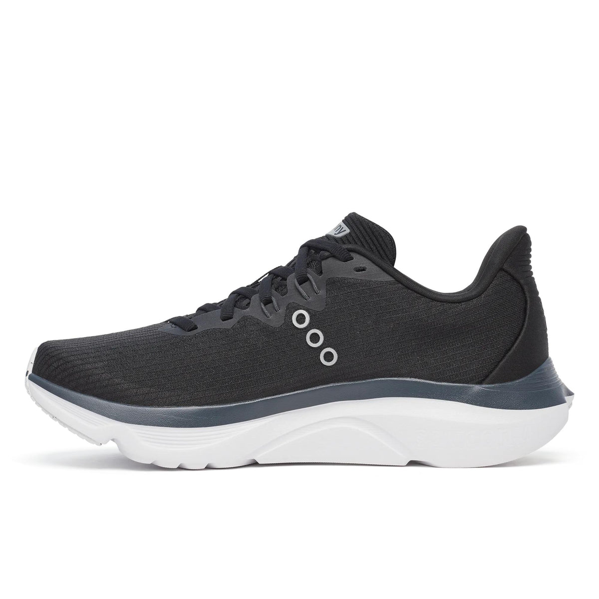 Women's Saucony Kinvara 16 Black White - opposite side profile