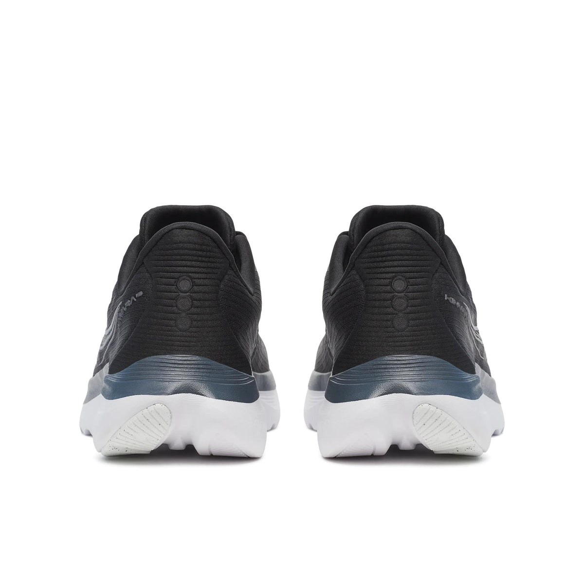 Women's Saucony Kinvara 16 Black White - heel view