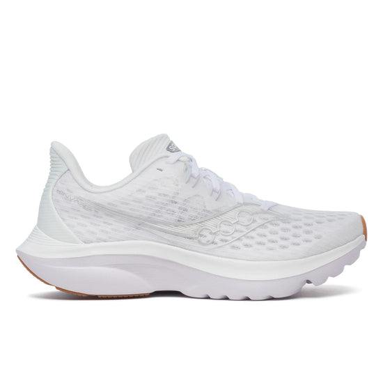 Women's Saucony Kinvara 16 White Gum - lateral side profile