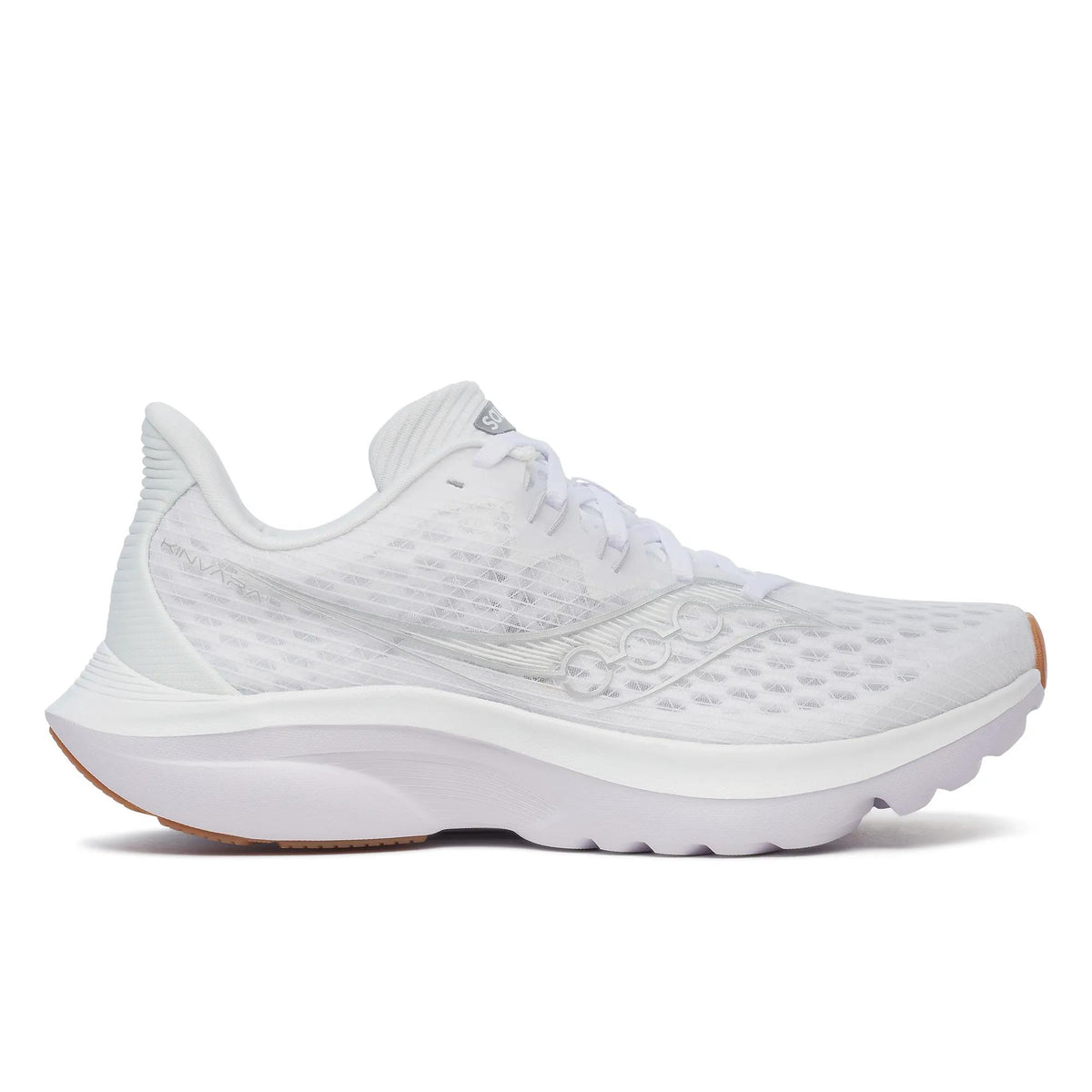 Women's Saucony Kinvara 16 White Gum - lateral side profile