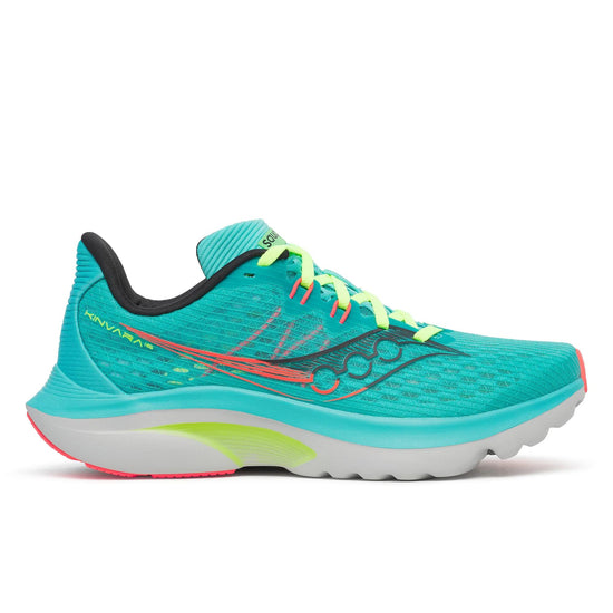 Women's Saucony Kinvara 16 Teal Mutant - lateral side profile