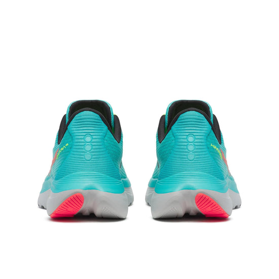 Women's Saucony Kinvara 16 Teal Mutant - heel view