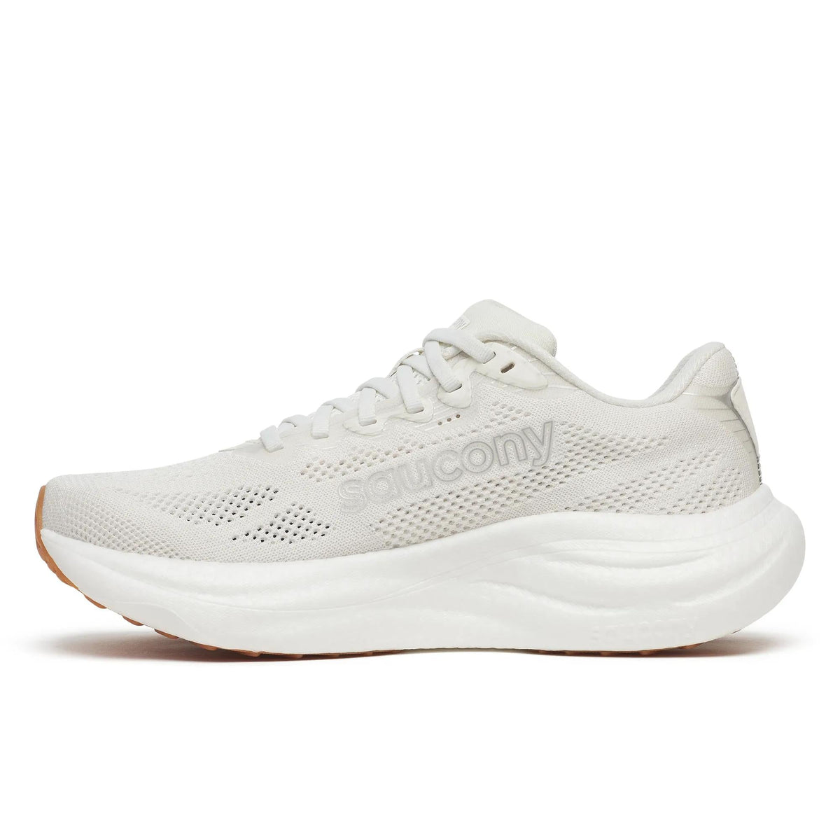 Women's Saucony Ride 19 Ivory Gum - opposite side profile