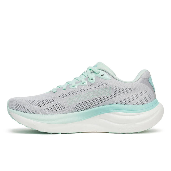 Women's Saucony Ride 19 Cloud Aqua - opposite side profile