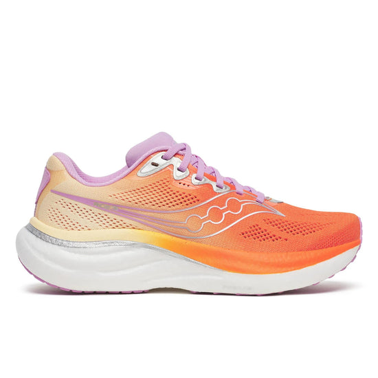 Women's Saucony Ride 19 Fire Orchid - lateral side profile