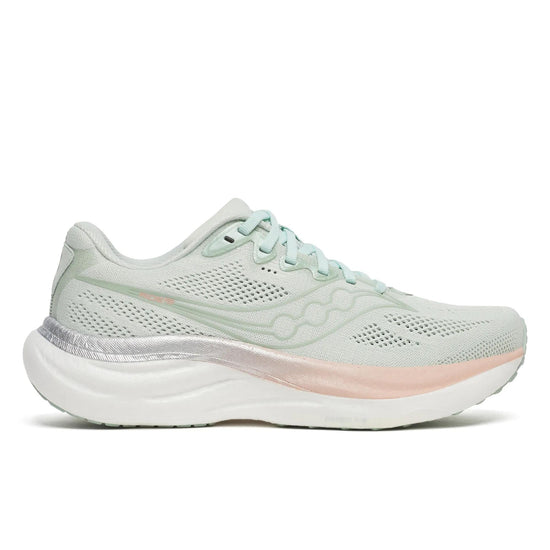 Women's Saucony Ride 19 Mist Cameo - lateral side profile