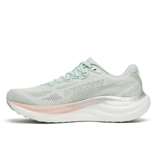 Women's Saucony Ride 19 Mist Cameo - opposite side profile