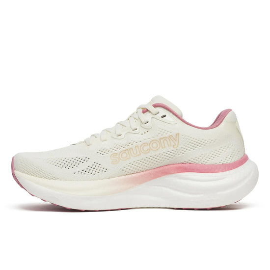 Women's Saucony Ride 19 Vanilla Mauve - opposite side profile