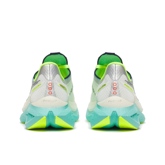 Women's Saucony Endorphin Pro 5 White | Splash - heel view