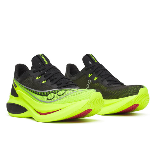 Men's Saucony Endorphin Pro 5 Citron Black - pair, three quarter angle