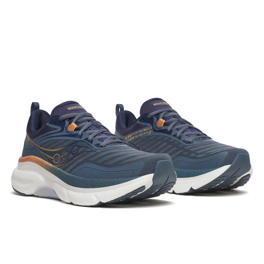 Men's Saucony Omni 23 ST Dusk Navy - pair, three quarter angle