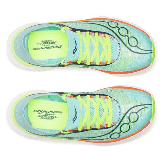 Unisex Saucony Endorphin Elite 2 (Clearance) Splash Fire - top down view
