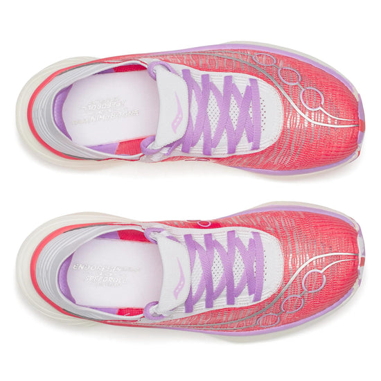Unisex Saucony Endorphin Elite 2 (Clearance) Coral White - top down view