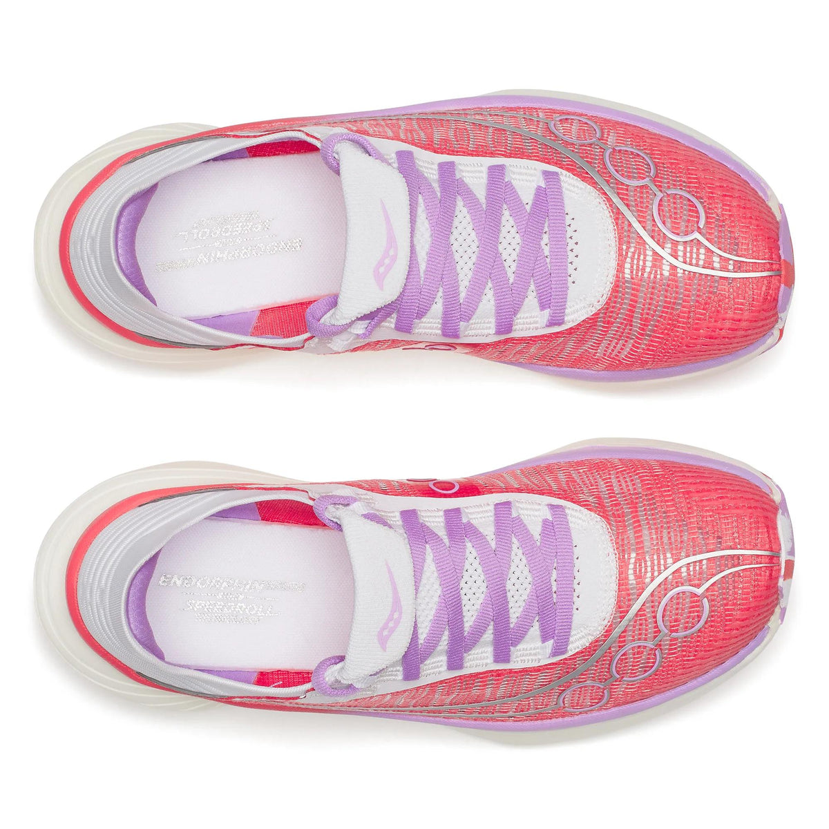 Unisex Saucony Endorphin Elite 2 (Clearance) Coral White - top down view