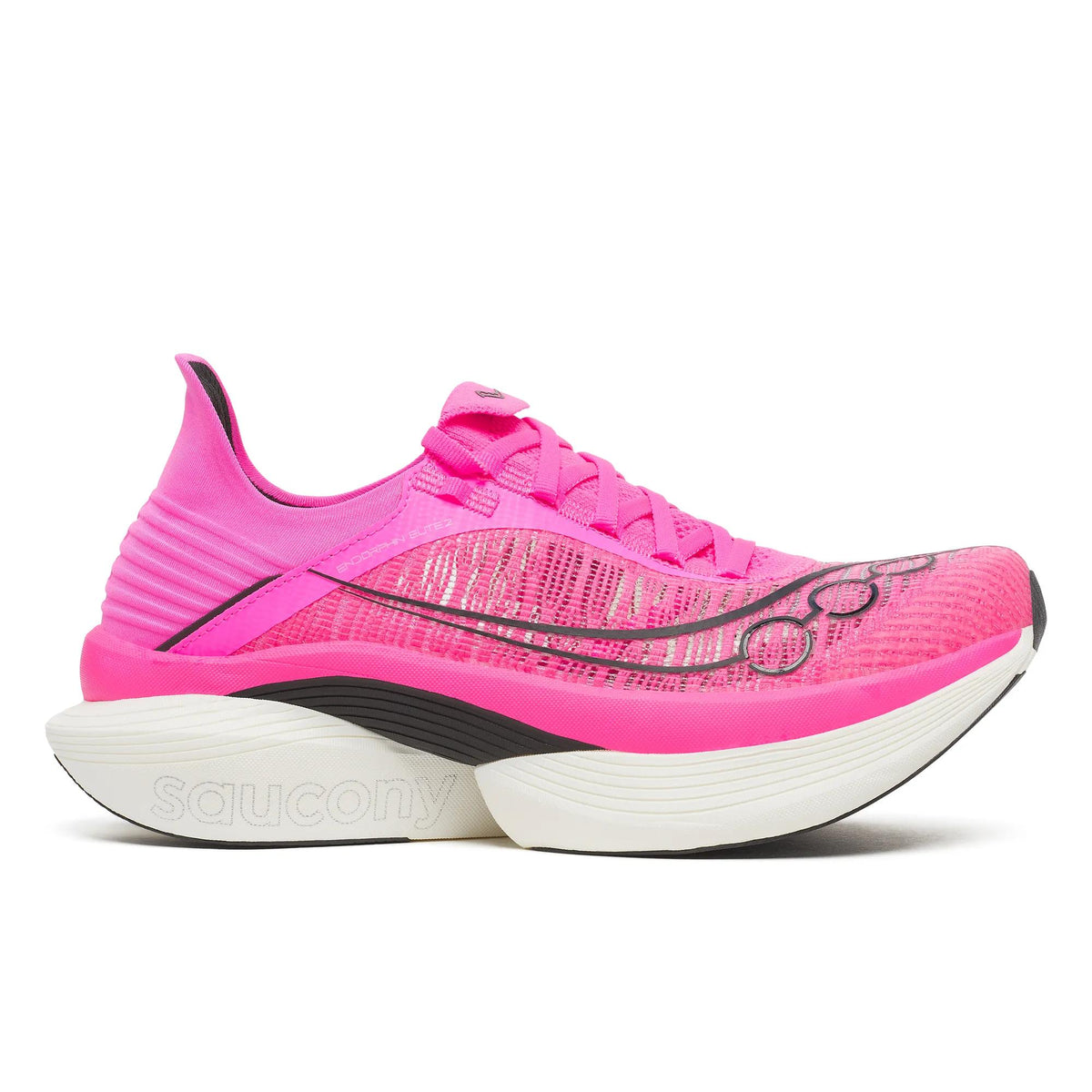 Unisex Saucony Endorphin Elite 2 (Clearance) Shock Black - lateral side profile