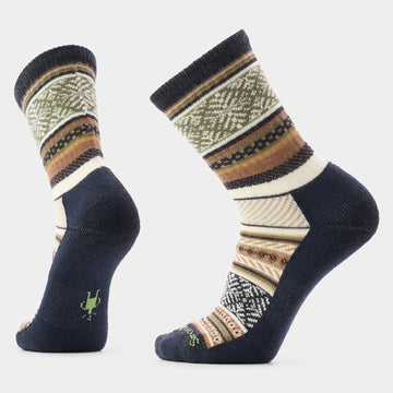 Unisex Everyday Cozy Fair Isle Sweater Crew Socks