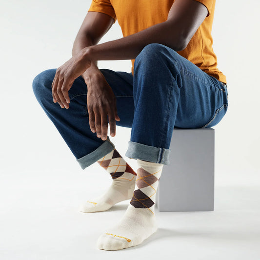 Unisex Smartwool Everyday Diamond Jim Argyle Crew Socks