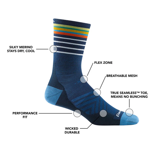 Men's Darn Tough Stride Micro Crew Ultra-Lightweight Running Socks