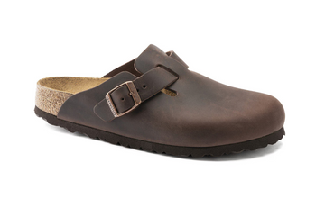 Unisex Birkenstock Oiled Leather Boston Soft Footbed Clog