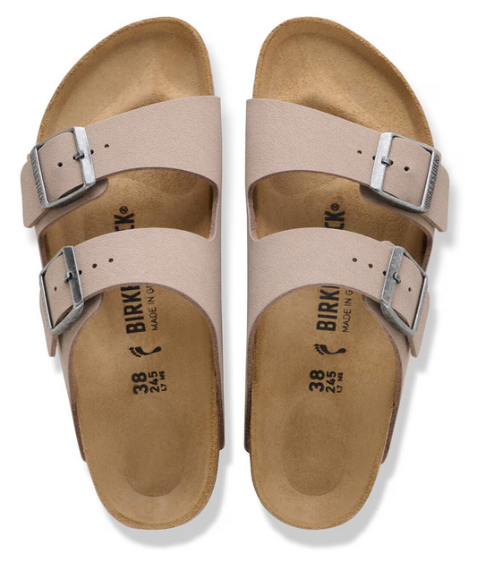 Birkenstock Arizona Birko-Flor Birkibu / Neutral Cork (BS) Sandal - Image 2