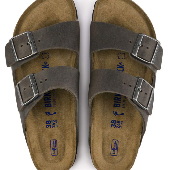 Birkenstock Arizona Natural Leather Oiled / Soft Footbed (BS) Sandal - Image 2