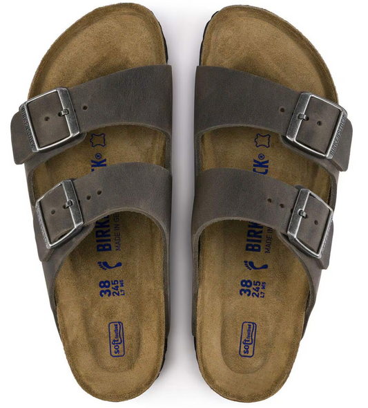 Birkenstock Arizona Natural Leather Oiled / Soft Footbed (BS) Sandal - Image 2