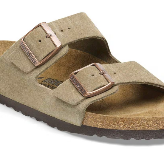 Birkenstock Arizona Suede Leather / Neutral Cork (BS) Sandal - Image 1