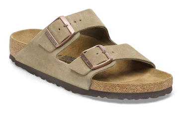 Birkenstock Arizona Suede Leather / Neutral Cork (BS) Sandal - Image 1