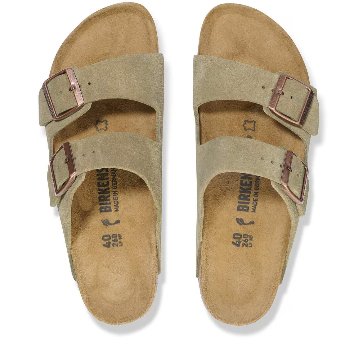 Birkenstock Arizona Suede Leather / Neutral Cork (BS) Sandal - Image 2