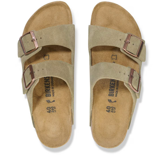 Birkenstock Arizona Suede Leather / Neutral Cork (BS) Sandal - Image 2