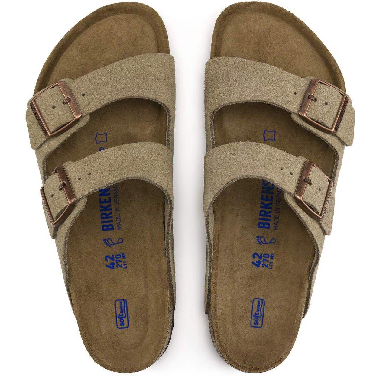 Birkenstock Arizona Suede Leather / Soft Footbed (BS) Sandal - Image 3