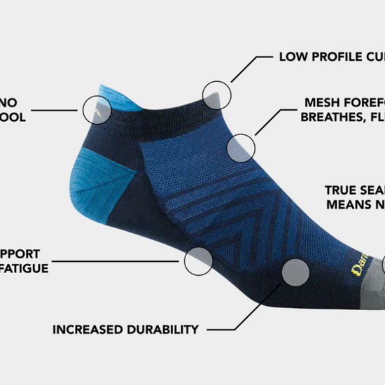 Men's Darn Tough Run No Show Tab Ultra-Lightweight Running Socks - Image 3