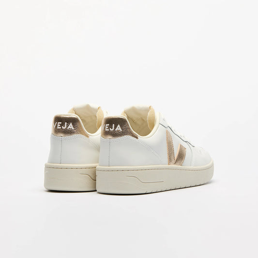 Women's Veja V-10 PRIME LEATHER WHITE PLATINE