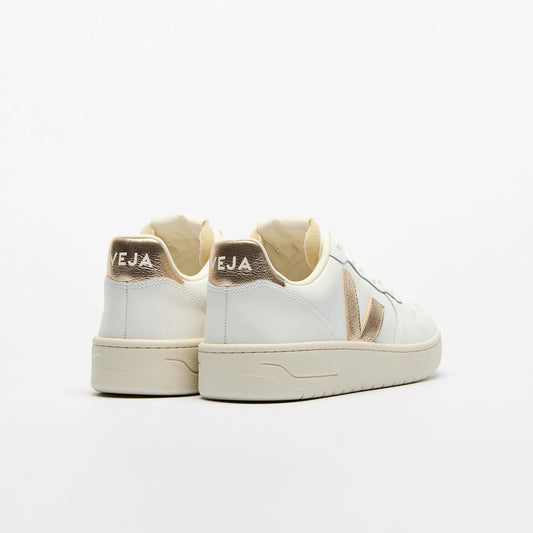 Women's Veja V-10 PRIME LEATHER WHITE PLATINE - Image 2